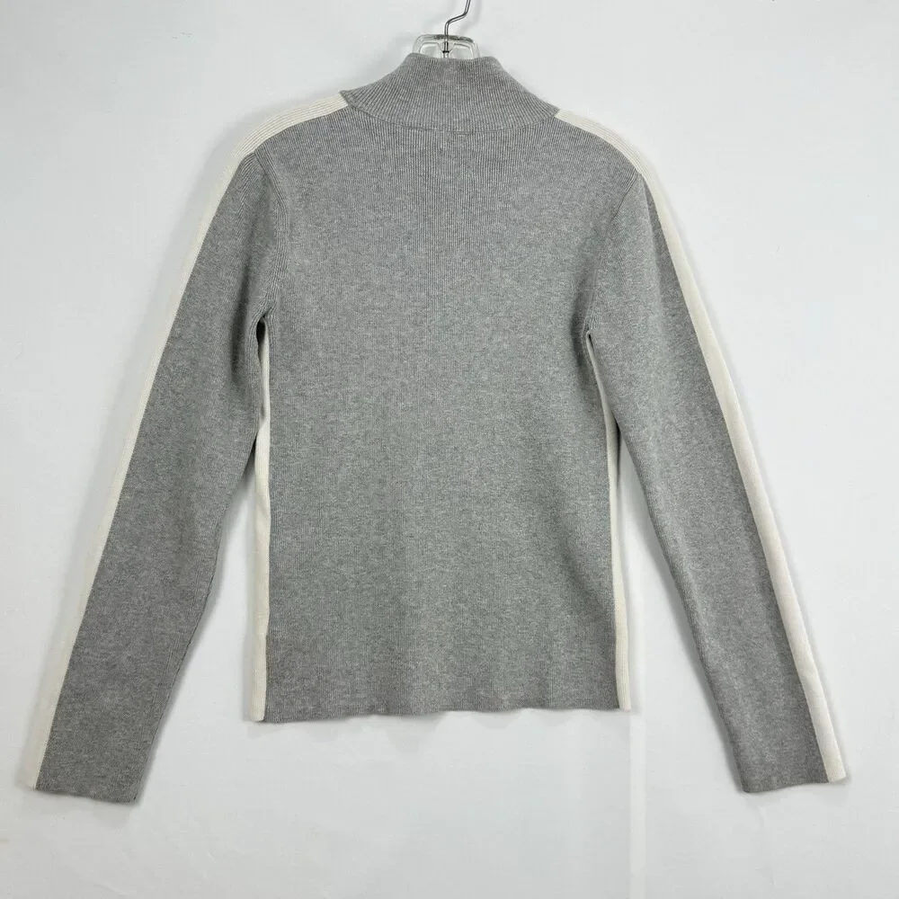 Ralph Lauren Polo Jeans Co RL67 Sweater Women Size M 1/4 Zip Mock Neck Vtg - Picture 2 of 12